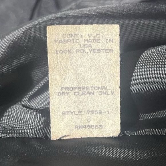 Victor Costa Vintage 80s Strapless Tiered Gown with Bow Size 8 Union Made in USA - Picture 8 of 11